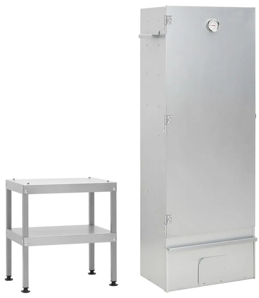 Φούρνος Μπάρμπεκιου με Τραπέζι από Γαλβανισμένο Ατσάλι