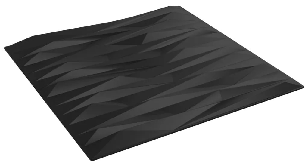 vidaXL Πάνελ Τοίχου 24 τεμ. Μαύρα Σχ. Πέτρα 50 x 50 εκ. 6 μ² από XPS