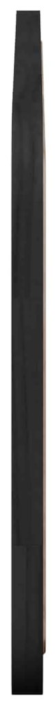 vidaXL Κεφαλάρι με κεφαλάρι Μαύρο 120 x 55 x 3 εκ. Ρατάν