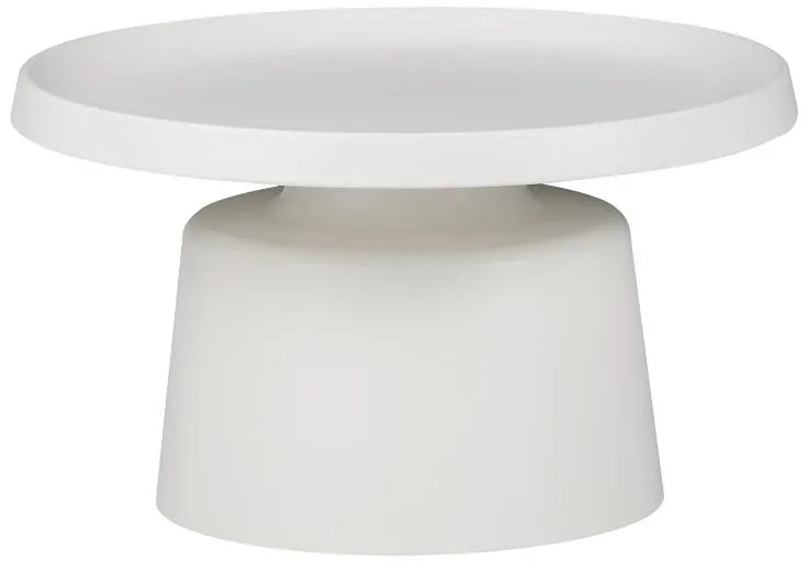 Βοηθητικάτραπέζια Ginoze Inart λευκό μέταλλο 2τεμ 70x70x40 εκ.