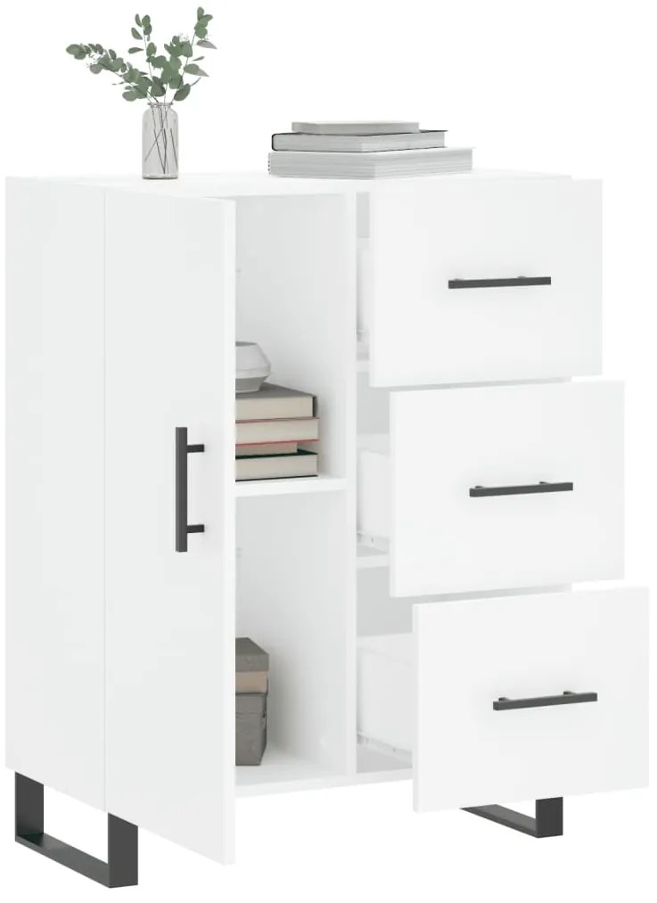 vidaXL Ντουλάπι Λευκό 69,5 x 34 x 90 εκ. από Επεξεργασμένο Ξύλο