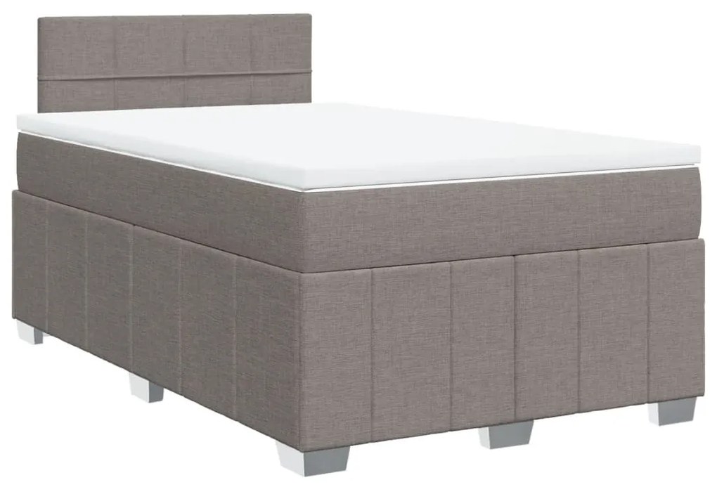 ΚΡΕΒΑΤΙ BOXSPRING ΜΕ ΣΤΡΩΜΑ TAUPE 120X200 ΕΚ. ΥΦΑΣΜΑΤΙΝΟ 3289339