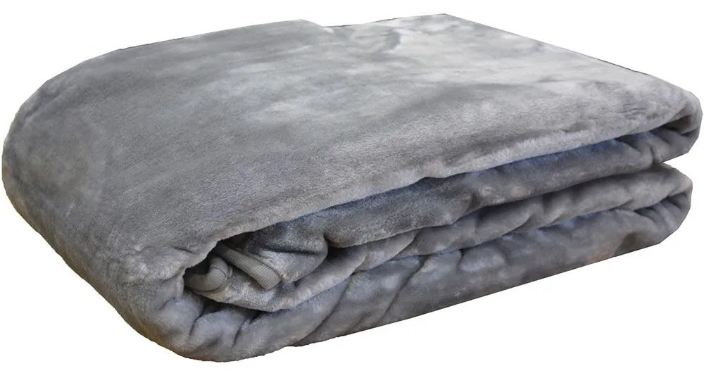 Κουβέρτα Βελουτέ 3 Grey Anna Riska Ημίδιπλο 160x220cm Πολυέστερ