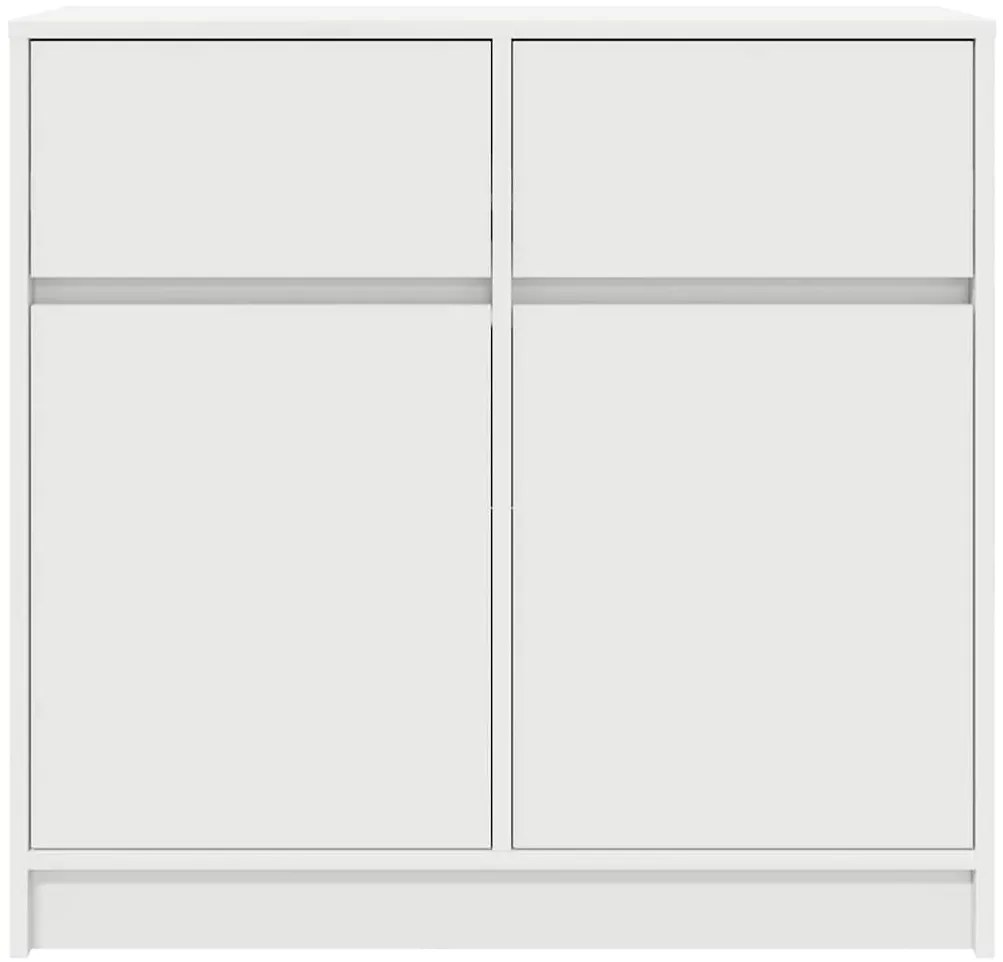 vidaXL Συρταριέρα με Συρτάρια Λευκή 80x34x76 εκ. από Επεξ. Ξύλο