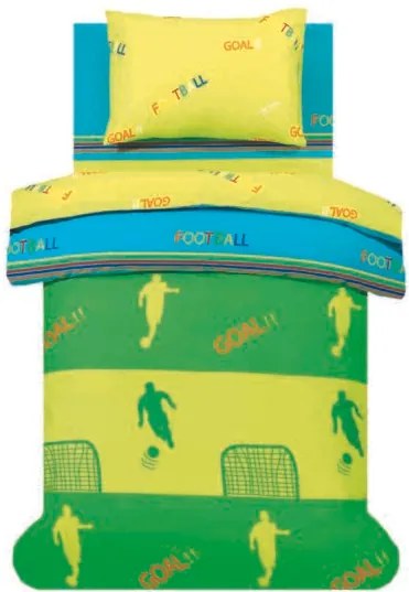 Makis Tselios Home Goal Σετ Σεντόνια Μονά με Λάστιχο 105x200+20cm