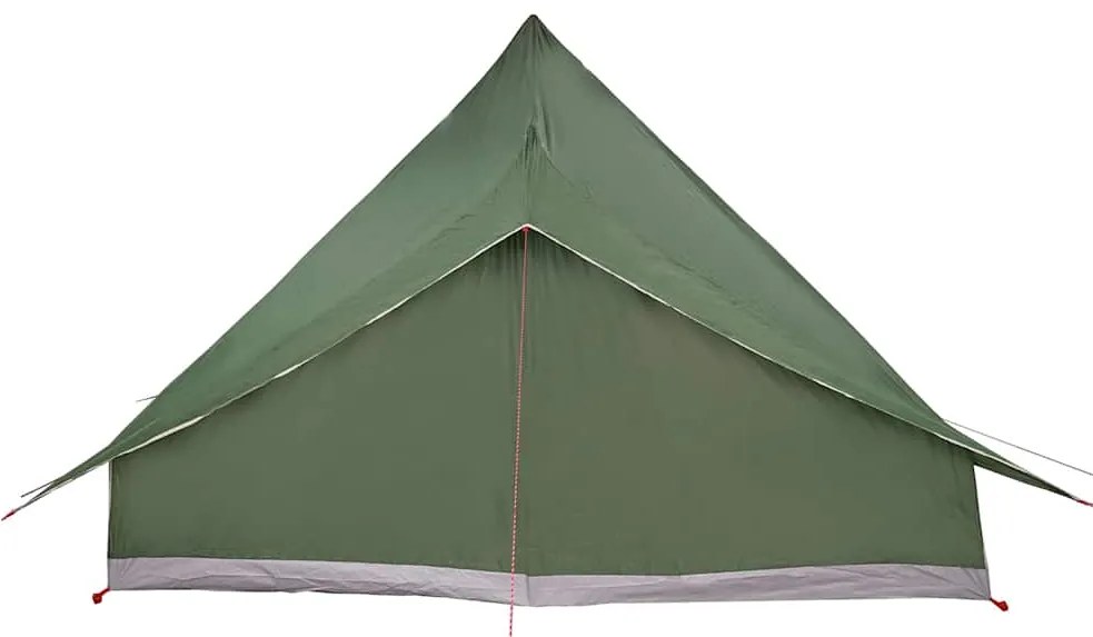 vidaXL Σκηνή Τιπί με στέγη Πράσινο 364 x 281 x 257 εκ. ταφτάς