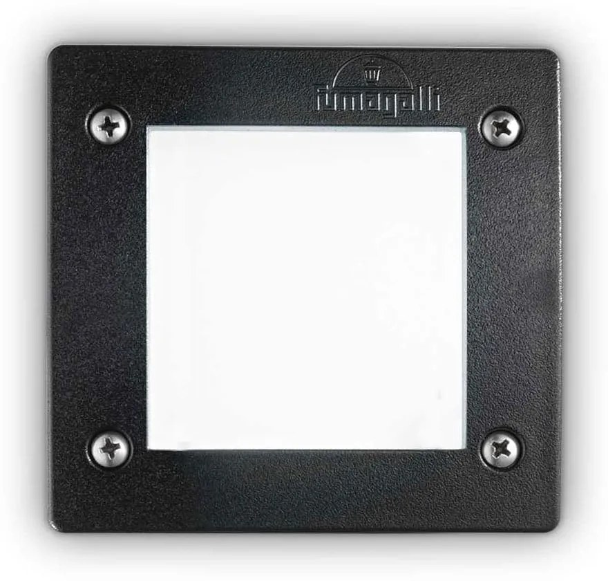 Φωτιστικό Τοίχου Χωνευτό Avenue Square 096582 11,5x11,5cm GX53 max 10W Black Ideal Lux