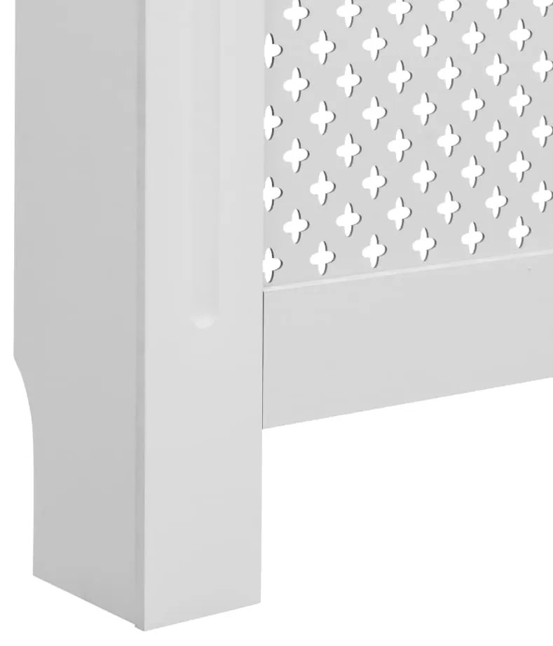 vidaXL Κάλυμμα Καλοριφέρ Λευκό 172 x 19 x 81,5 εκ. από MDF