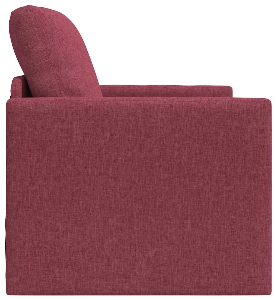 vidaXL Κρεβάτι καναπές Κόκκινο 74 x 77 x 81 εκ. ύφασμα