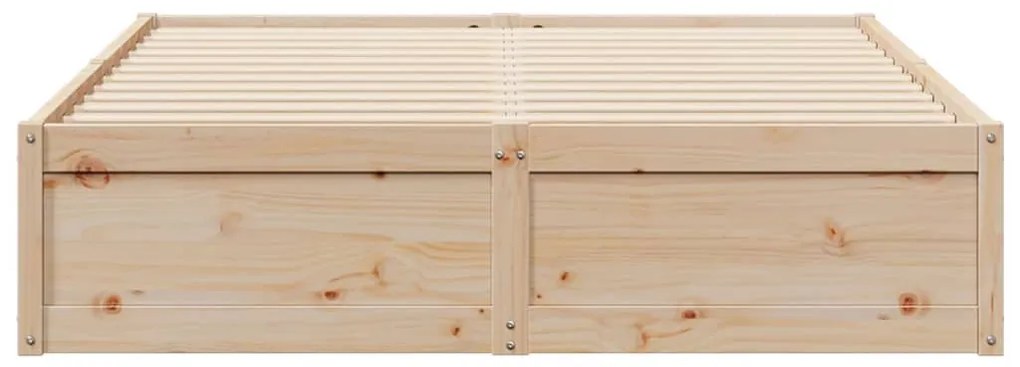 Σκελετός Κρεβατιού Χωρίς Στρώμα 140x200 εκ Μασίφ Ξύλο Πεύκου 3282375