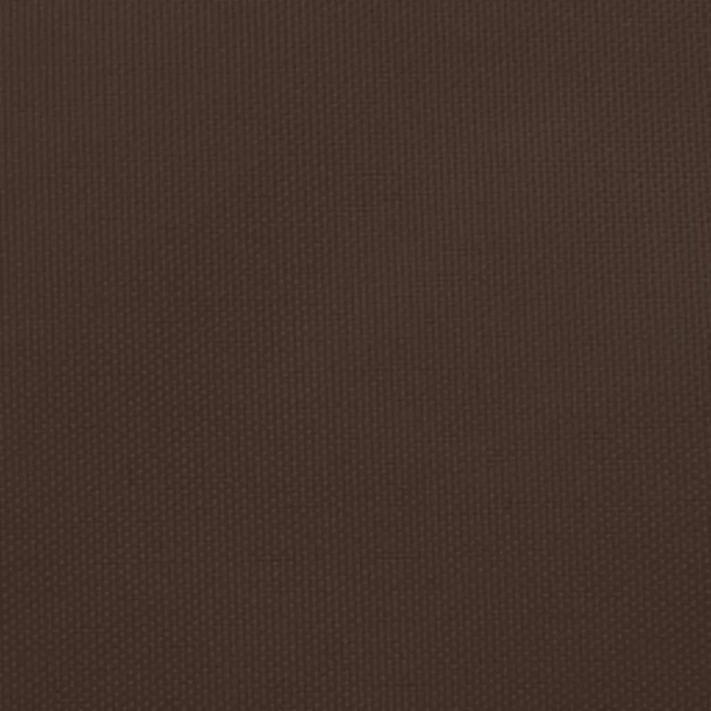 vidaXL Πανί Σκίασης Τρίγωνο Καφέ 3/5x4 μ. από Ύφασμα Oxford