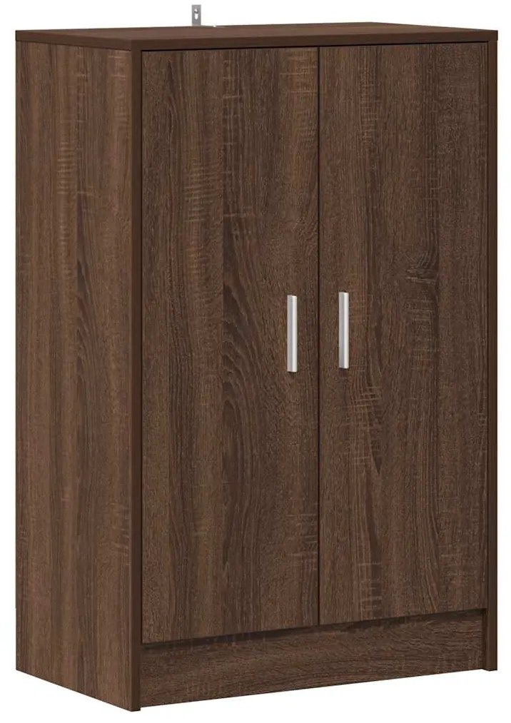 vidaXL Παπουτσοθήκη Καφέ Δρυς 60 x 35 x 92 εκ. από Επεξεργασμένο Ξύλο