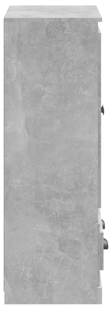 vidaXL Ντουλάπι Γκρι Σκυροδέματος 60x35,5x103,5 εκ. Επεξεργασμένο Ξύλο