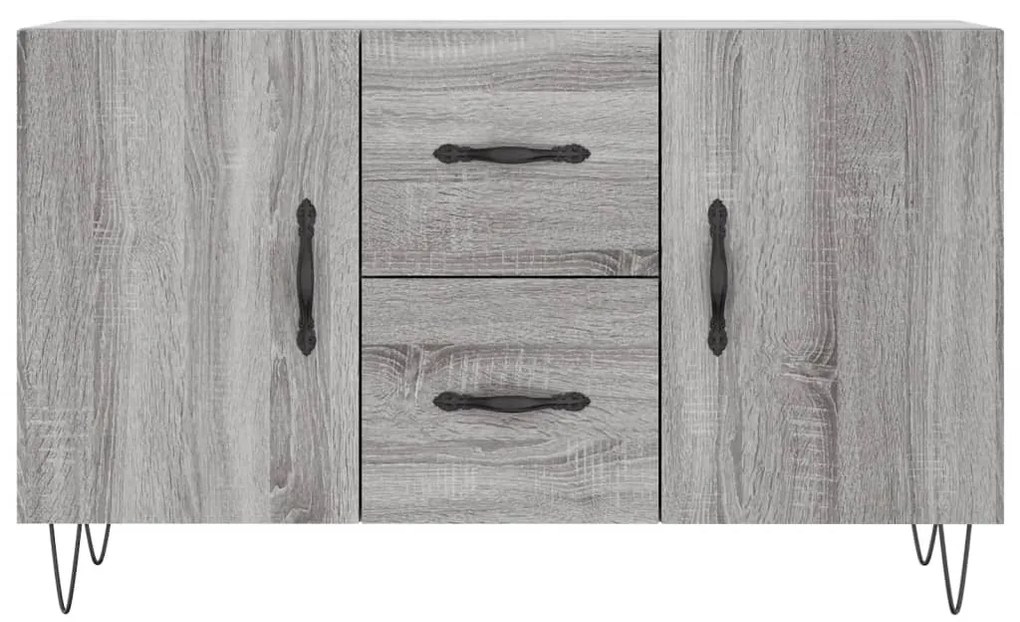 vidaXL Μπουφές Γκρι Sonoma 100 x 36 x 60 εκ. από Επεξεργασμένο Ξύλο