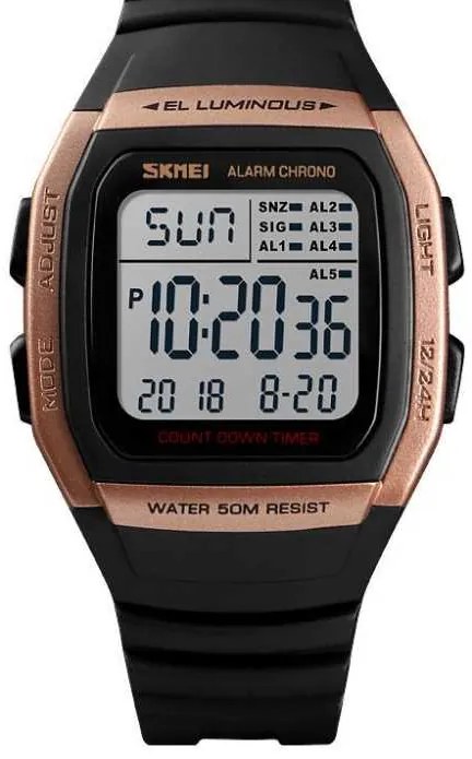 Ψηφιακό ρολόι χειρός – Skmei - 1278 - Gold-212780_gold