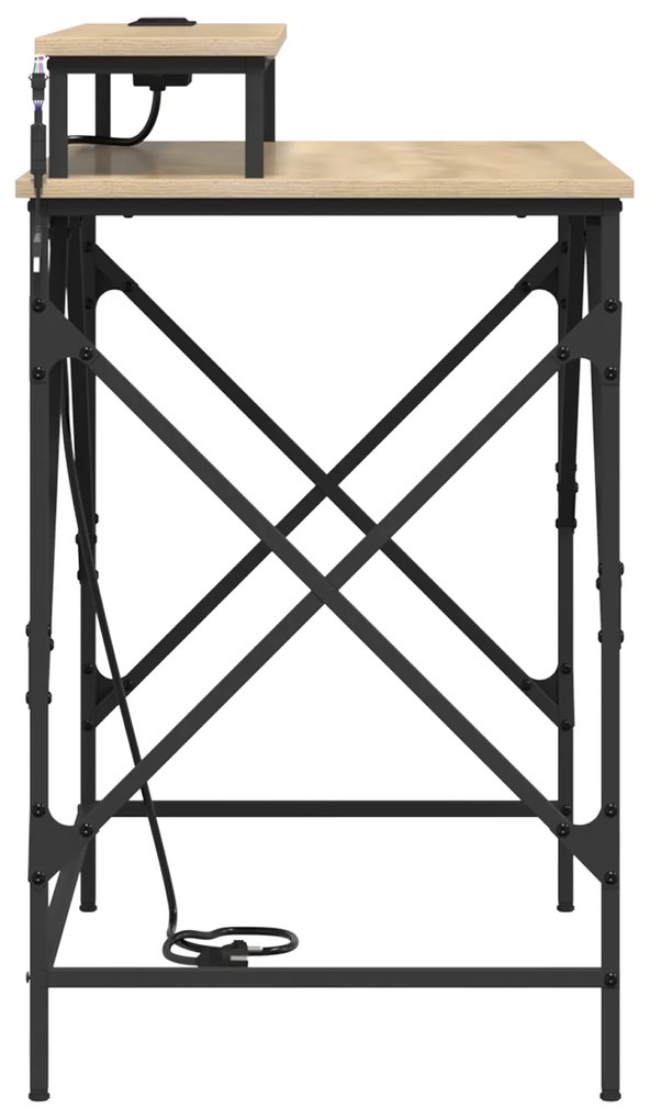 vidaXL Γραφείο Sonoma Δρυς 100 x 50 x 86.5 εκ Επεξεργασμένο ξύλο