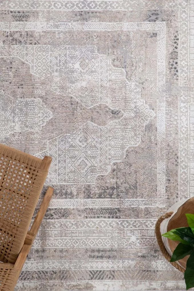 Χαλί Infinity 5915B GREY WHITE Royal Carpet - 140 x 200 cm - 11INF5915B.140200 - 11INF5915B.140200
