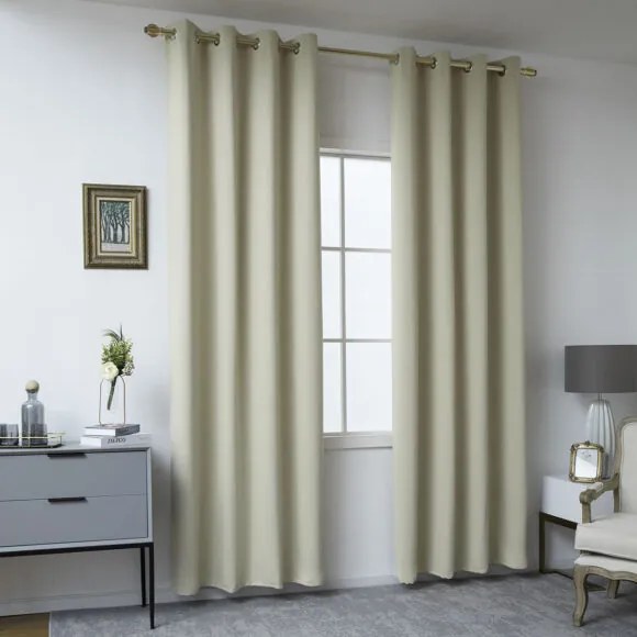 Beauty Home Ύφασμα κουρτίνας Blackout σκίασης Ideal Art 8400  Ύφασμα Φ280 Μπεζ