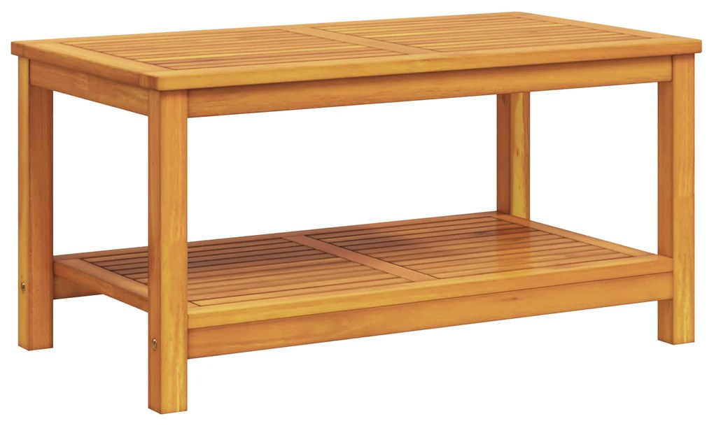 vidaXL Τραπέζι καφέ 90x50x45 εκ Μασίφ ξύλο ακακίας