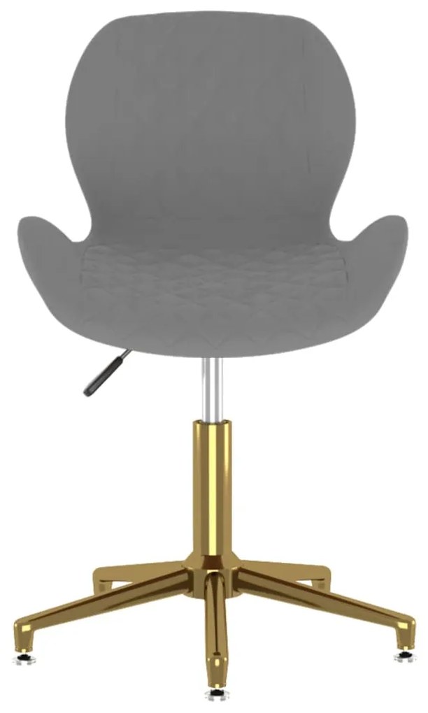 vidaXL 335041  Swivel Dining Chair Dark Grey Velvet