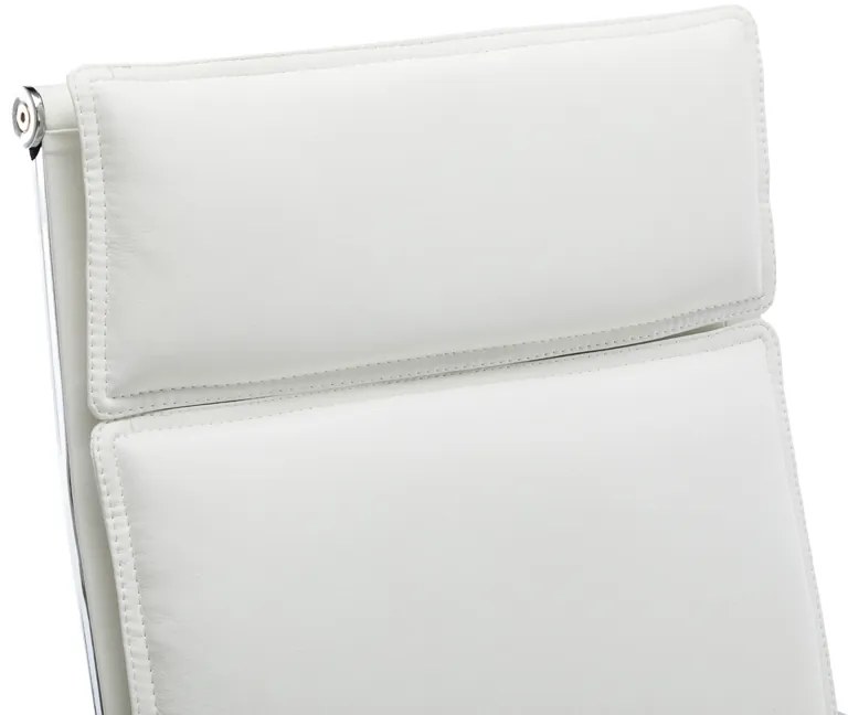 Καρέκλα γραφείου διευθυντη Mavel pakoworld PU λευκό 55x62x100-110εκ