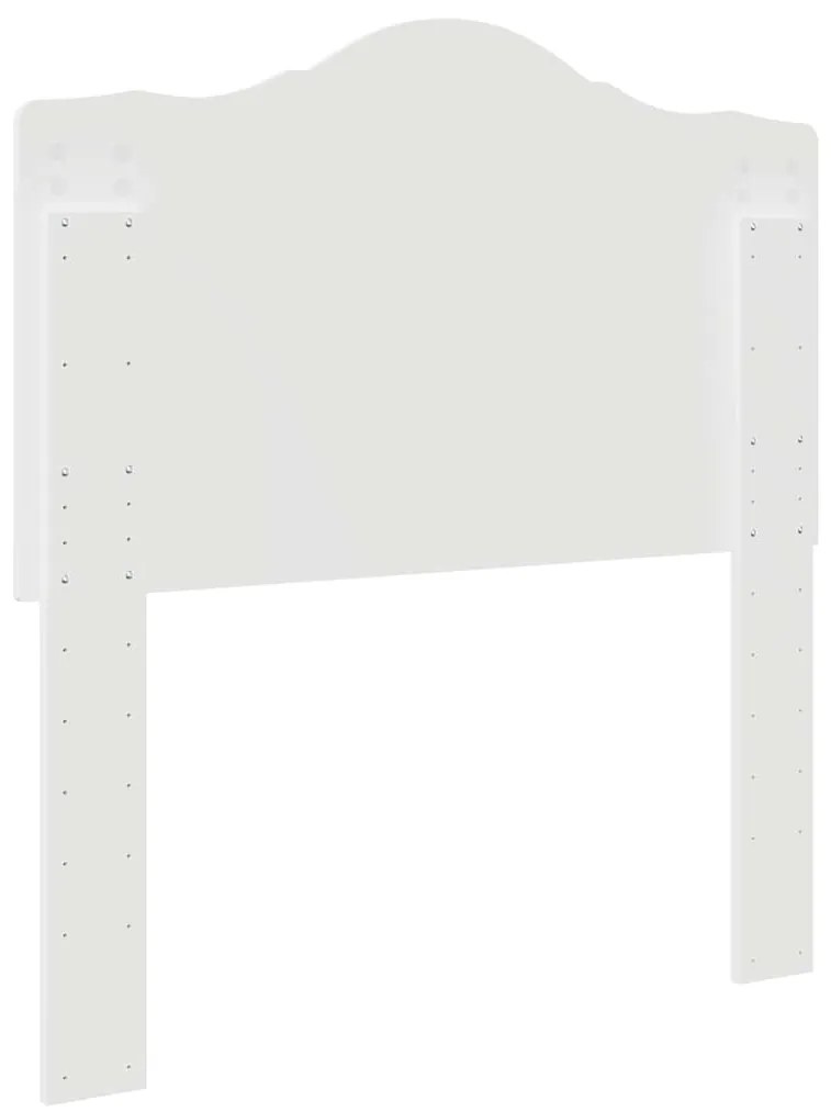 vidaXL Κεφαλάρι με κεφαλάρι Λευκό 90 cm Επεξεργασμένο ξύλο