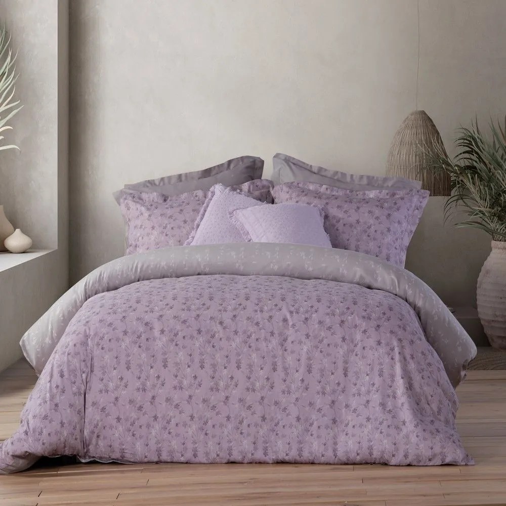 Παπλωματοθήκη Fiorella (Σετ 3τμχ) Orchid Nef-Nef Υπέρδιπλo 240x230cm 100% Cotton Satin