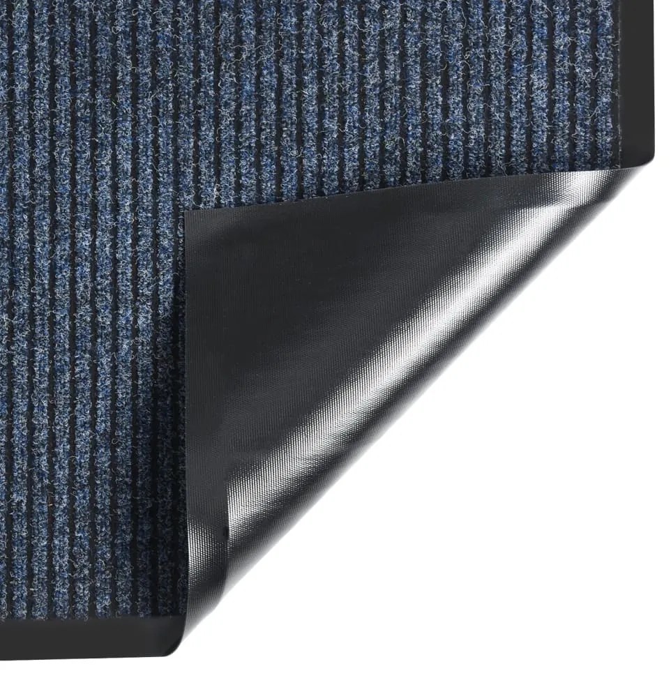 vidaXL Πατάκι Εισόδου Ριγέ Μπλε 40 x 60 εκ.