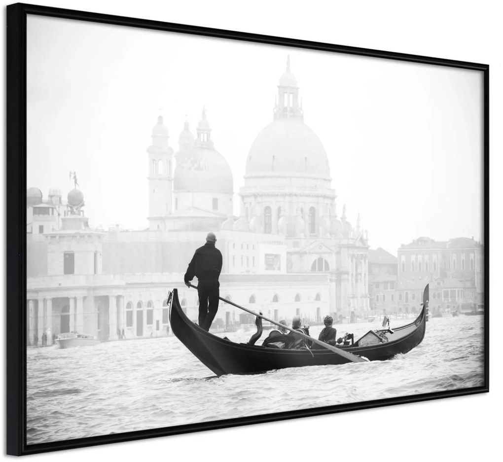 Αφίσα - Symbols of Venice - 30x20 - Μαύρο - Χωρίς πασπαρτού