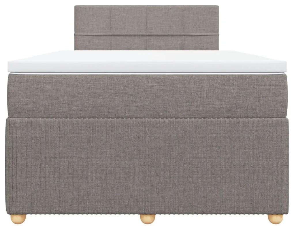 ΚΡΕΒΑΤΙ BOXSPRING ΜΕ ΣΤΡΩΜΑ TAUPE 120X190 ΕΚ. ΥΦΑΣΜΑΤΙΝΟ 3287399