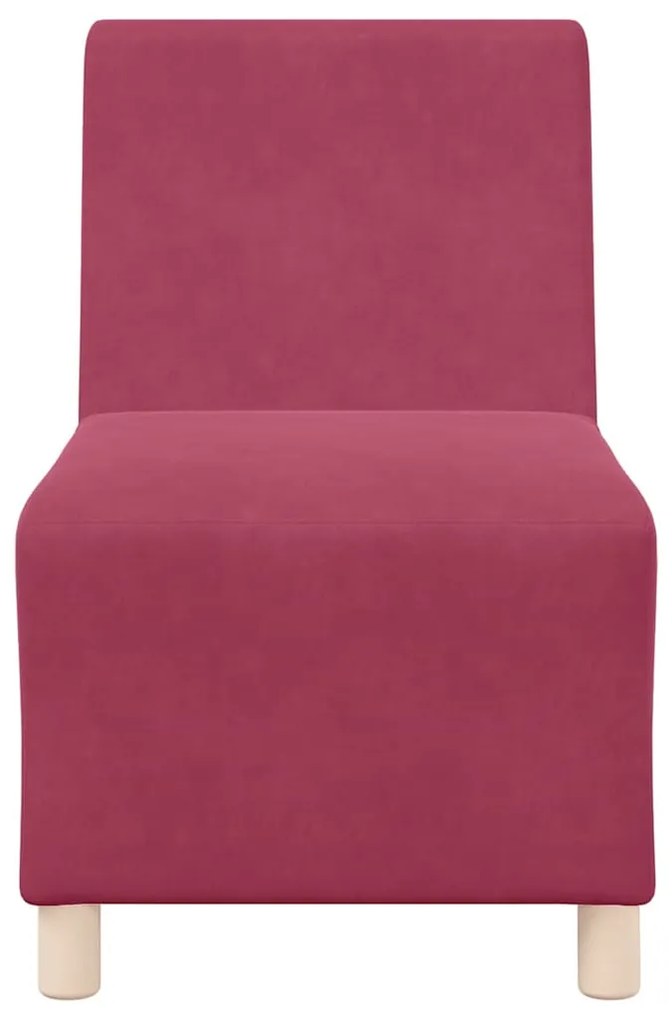 vidaXL Μοναδικός Καναπές χωρίς Χερούλια 2 pcs Κόκκινο 55 x 74 x 82 εκ.