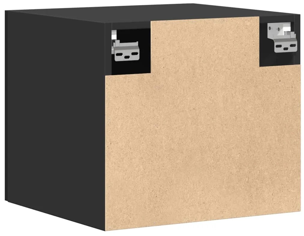 vidaXL Ντουλάπι Τοίχου Μαύρο 45x42,5x40 εκ. από Επεξεργασμένο Ξύλο