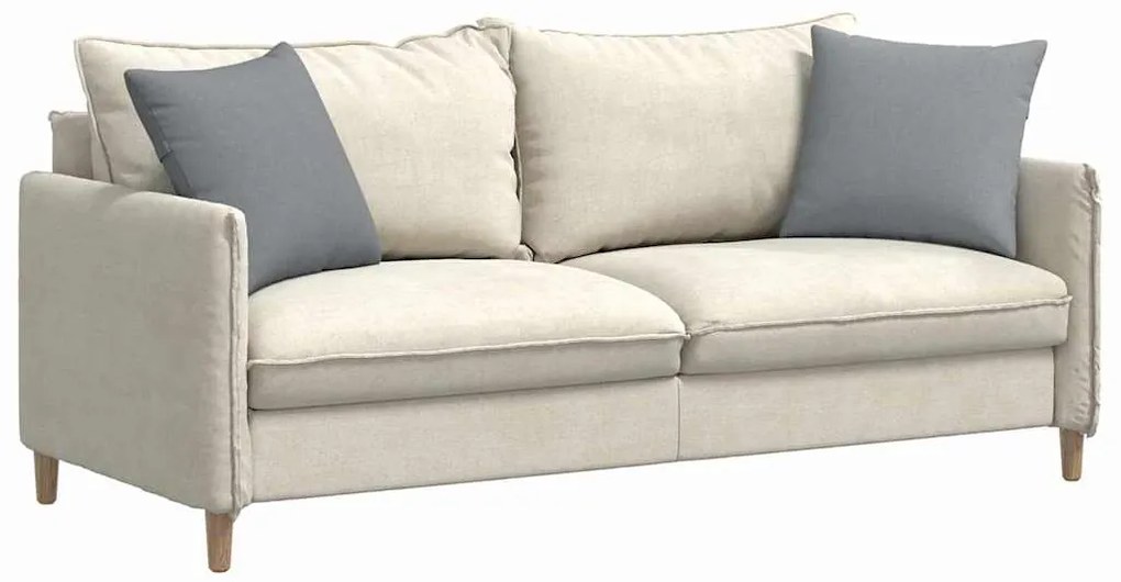 vidaXL Μαξιλάρι Καναπέ 2 pcs Ανοιχτό γκρι 45 x 45 cm ύφασμα