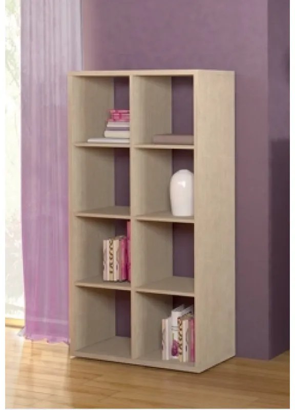 Intrahome Βιβλιοθήκη σε χρώμα δρυς 75x35x145 Intrahomesa-00652558