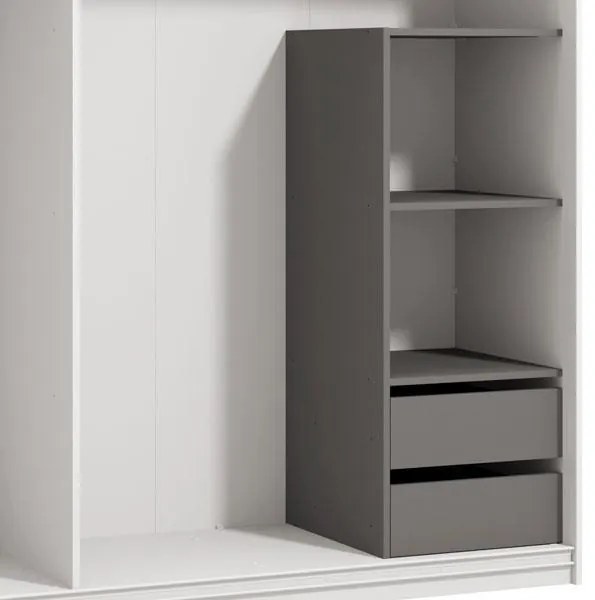 Σετ Ράφια FUP 2F Γκρί Γραφίτης 46,5x45,5x116,5 εκ. 46.5x45.5x116.5 εκ.