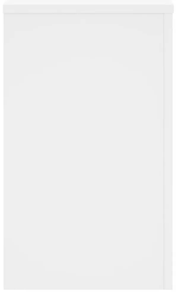 vidaXL Βάσεις Φυτών 2 τεμ. Λευκές 30x30x50 εκ. από Επεξεργασμένο Ξύλο