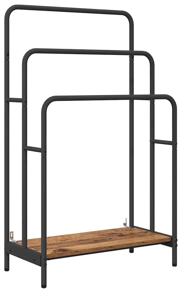 vidaXL Ράφι Ρούχων Παλιό ξύλο 60 x 30 x 100,5 εκ Επεξεργασμένο ξύλο