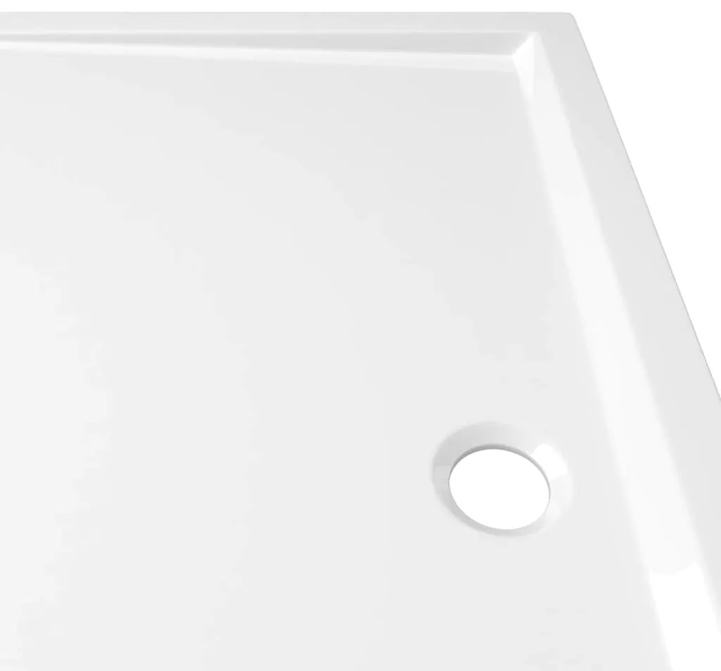 vidaXL Βάση Ντουζιέρας Ορθογώνια Λευκή 80 x 90 εκ. από ABS