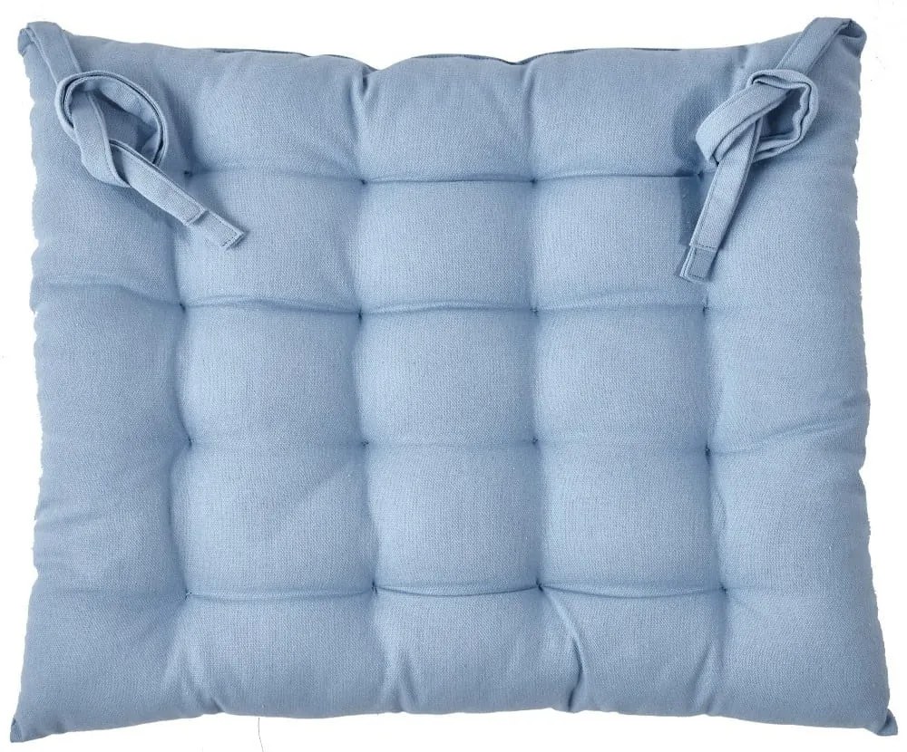 Μαξιλάρι Καρέκλας Diego 01 Blue Kentia 40Χ40 40x40cm 100% Βαμβάκι
