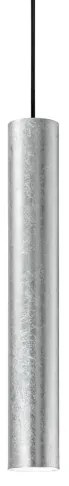 Κρεμαστό φωτιστικό κύλινδρος LOOK SP 1 Φ6 Ideal Lux-141800-Ασημί 141800
