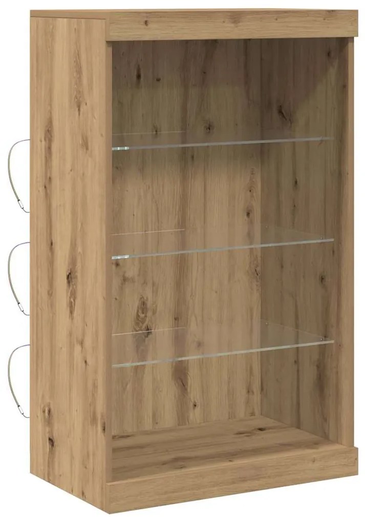 vidaXL Πλαϊνό γραφείο artisan δρυς 60.5 x 37 x 100 εκ