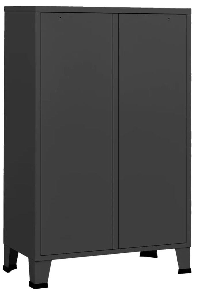 vidaXL Ντουλάπα Βιομηχανική Ανθρακί 67 x 35 x 107 εκ. Ατσάλινη