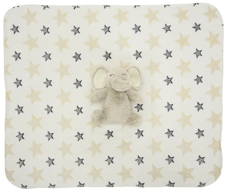 Σετ Δώρου Λούτρινο Elephant Beige με Κουβερτούλα  10340182504 Lorelli