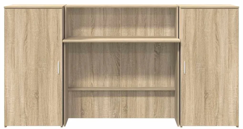 vidaXL Γραφείο υποδοχής Sonoma Δρυς 200x50x103,5εκ. Επεξεργασμένο Ξύλο