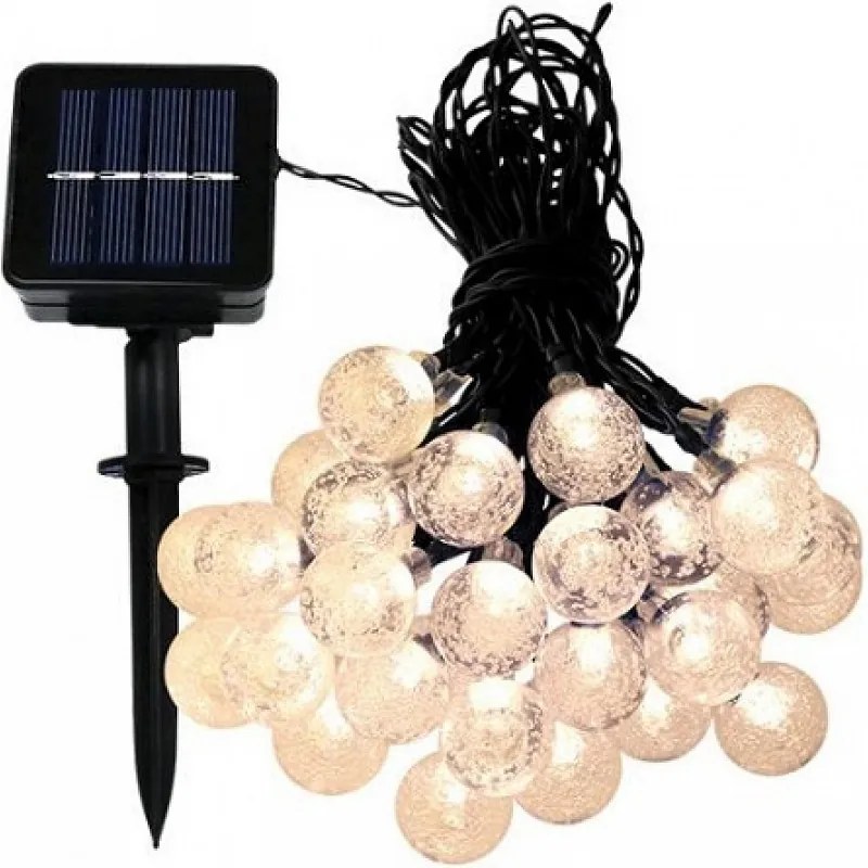 Fos Me 30 Mini Globe LED 4.5m Ηλιακό Με Θερμό Φως 27-00444