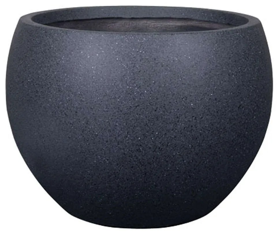 Κασπώ Πήλινο 06-00-22906-S Φ30x23cm Black Marhome Πηλός