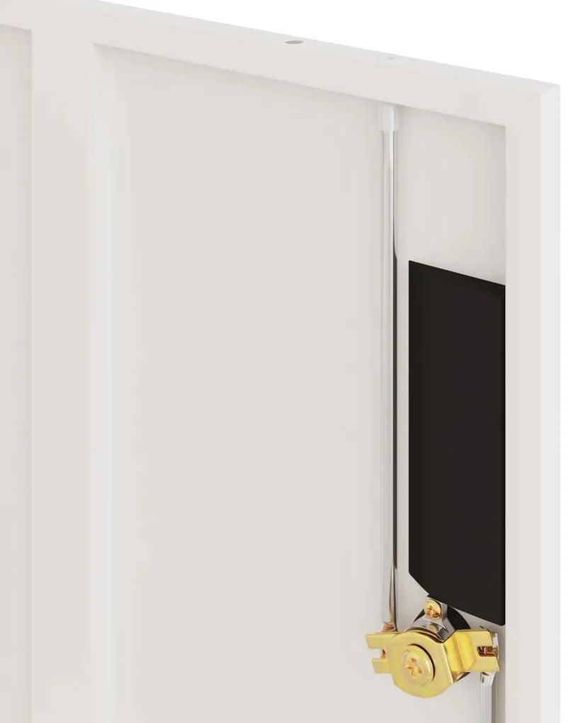 vidaXL Αρχειοθήκη Λευκή 90 x 40 x 40 εκ. Ατσάλινη