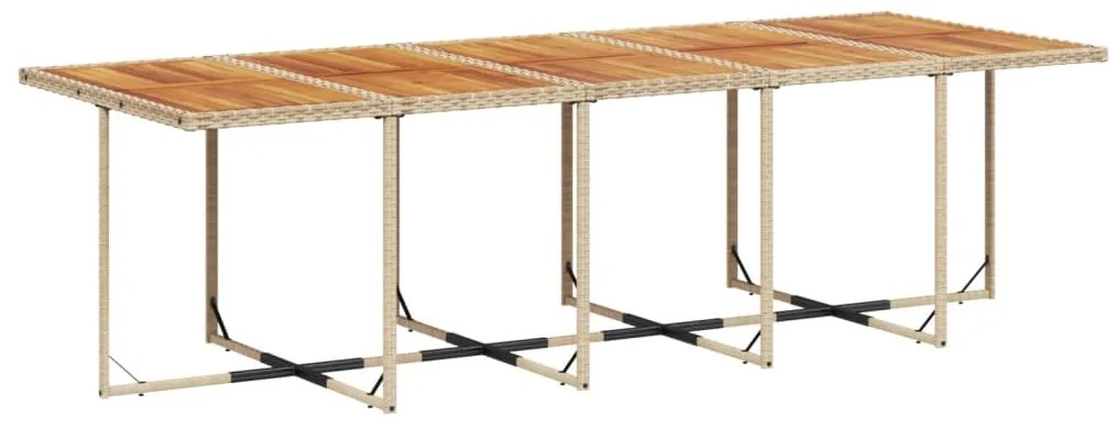 vidaXL Σετ Τραπεζαρίας Κήπου 13 τεμ. Μπεζ Συνθ. Ρατάν με Μαξιλάρια