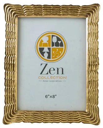 Κορνίζα Polyester Ασημί Με Γραμμές 15x20εκ. Zen Collection 25.12.51483