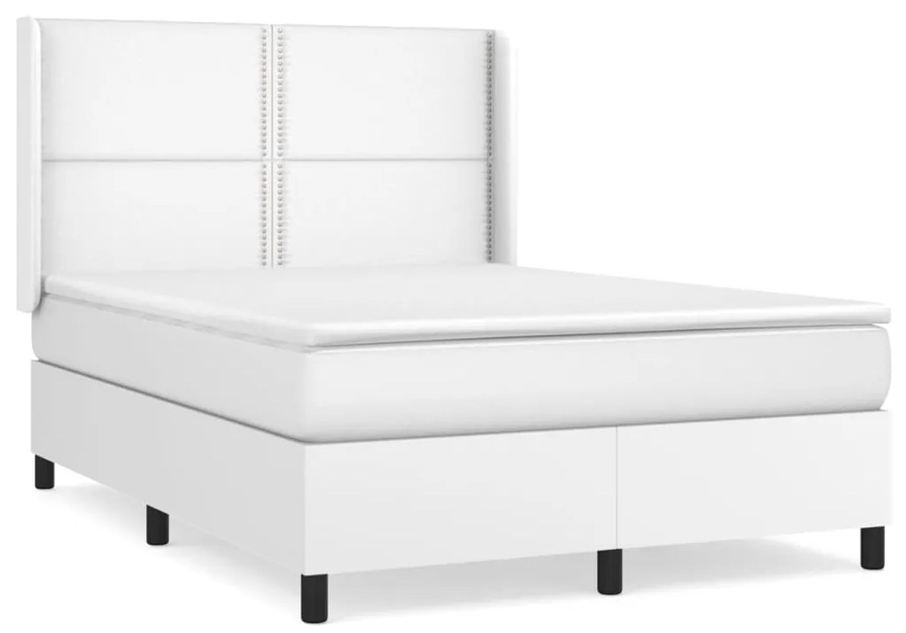 ΚΡΕΒΑΤΙ BOXSPRING ΜΕ ΣΤΡΩΜΑ ΛΕΥΚΟ 140X190ΕΚ.ΑΠΟ ΣΥΝΘΕΤΙΚΟ ΔΕΡΜΑ 3132436